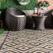 Winged Birdseye Lattice Rug for Indoor and Outdoor Use