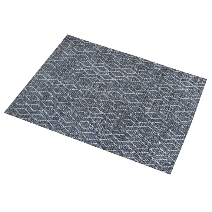 Winnow Leather And Cotton Hand Woven Rug