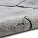 Woodland 21007 Modern Abstract Cracked Wood Grey Rug