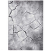 Woodland 21007 Modern Abstract Cracked Wood Grey Rug