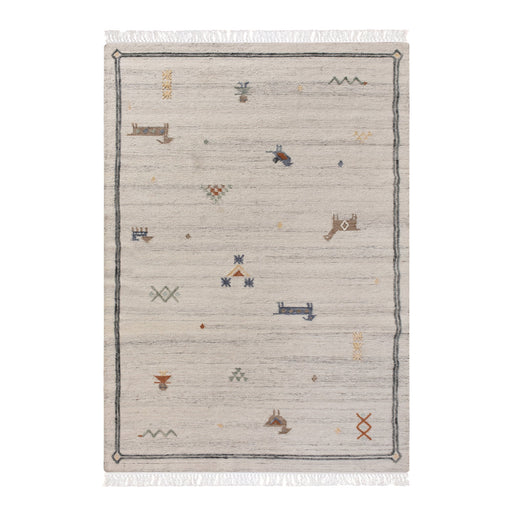 Wool Animal Motif Indoor Outdoor Rug for Casual Spaces