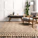 Wool Area Rug Natural Textured Design 160x230 cm