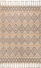 Wool Area Rug Natural Textured Design 160x230 cm