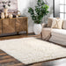 Wool Flokati Shag Rug 100x150 cm Cream Color