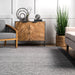 Wool Grey Monochrome Area Rug 140x200 cm