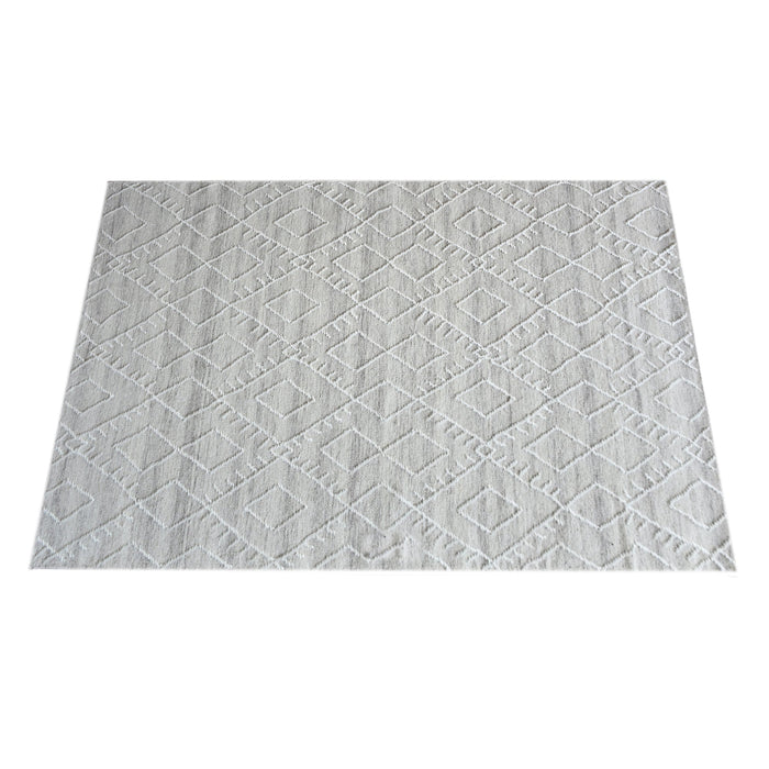 Wool Hand Woven Geometric Pattern Rug