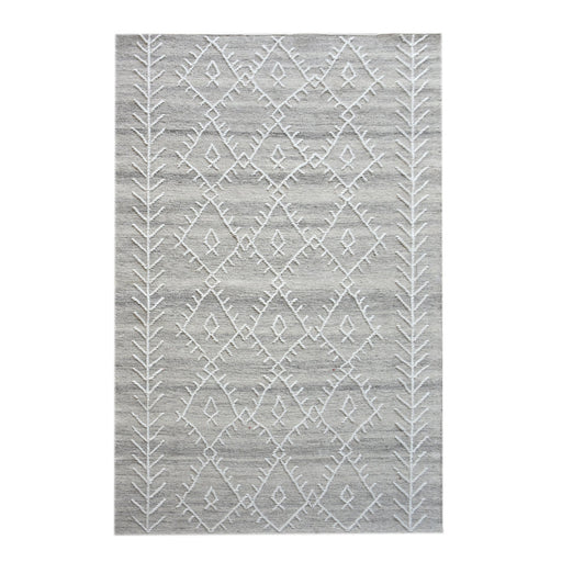 Wool Hand-Woven Geometric Rug for Home Decor