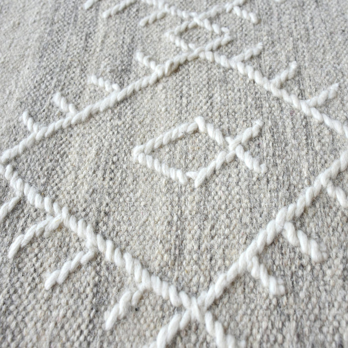 Wool Hand-Woven Geometric Rug for Home Decor