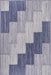 Wool-Ladder Area Rug Blue 120cm x 180cm