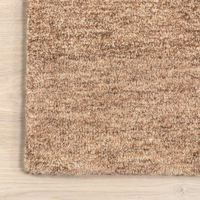 Wool Monochrome Tan Area Rug 160x230 cm