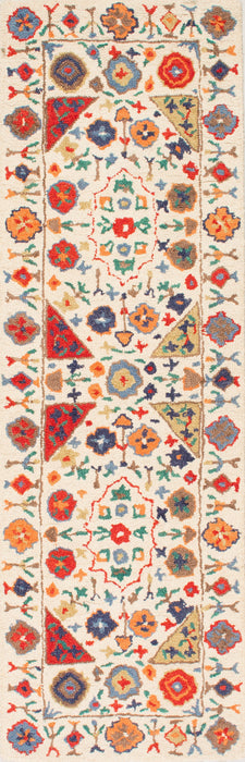 Wool Multicolor Floral Area Rug 150x240 cm