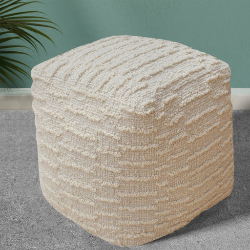 Wool Pouf For Indoor And Outdoor Seating