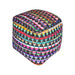 Wool Pouf With Recycled Fabric For Comfort And Style