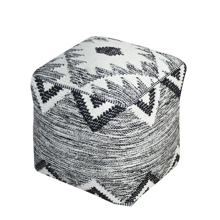 Wool Pouf for Compact Spaces with Whimsical Design