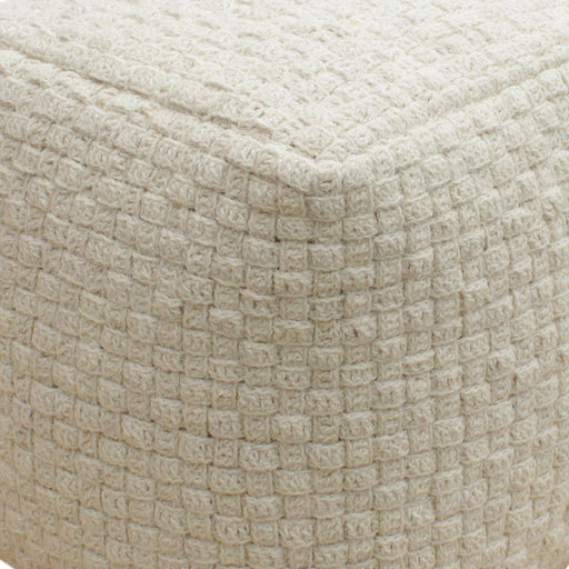 Wool Pouf for Indoor and Outdoor Stylish Seating