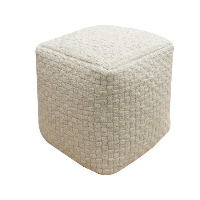 Wool Pouf for Indoor and Outdoor Stylish Seating