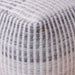 Wool Pouf in White and Grey for Modern Homes