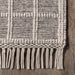 Wool Striped Area Rug 140x200 cm Ivory