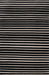 Wool Striped Area Rug Black 120cm X 180cm