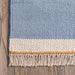 Wool Tasseled Area Rug 150x90 cm in Blue