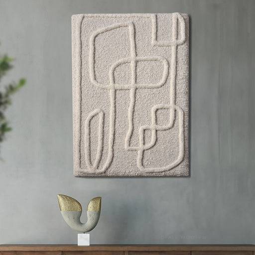 Wool Wall Art Decor With MDF Structure