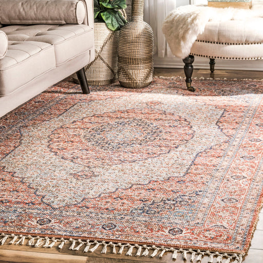 Wreath Medallion Pattern Area Rug 120x180 cm Multicolor