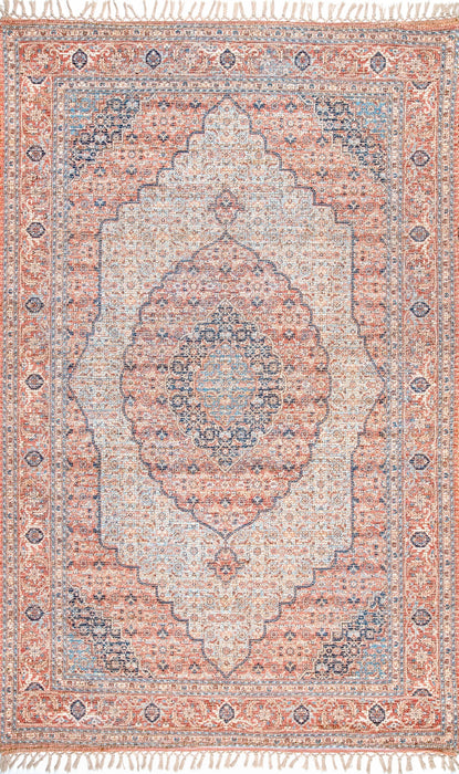 Wreath Medallion Pattern Area Rug 120x180 cm Multicolor