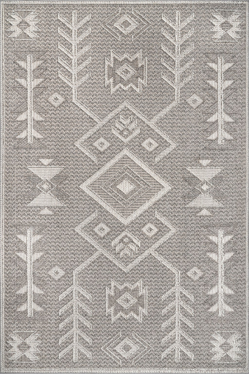 Yara Grey Textured Area Rug 160x230 cm