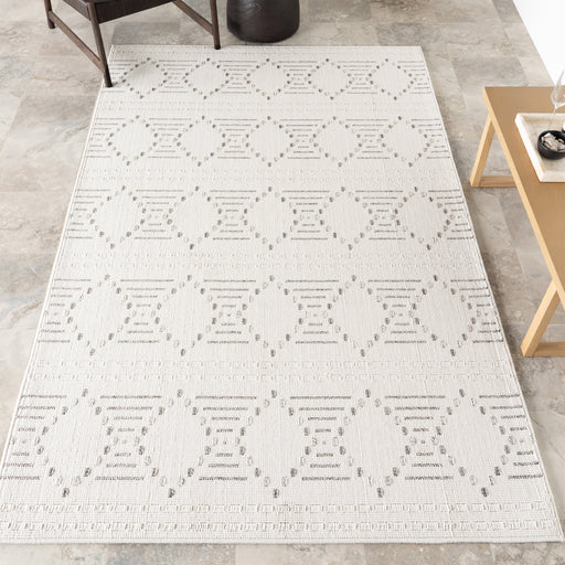 Yareli Hourglass Diamond Rug for Indoor and Outdoor Use