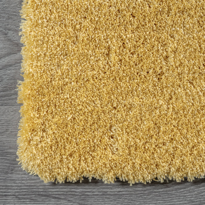 Yellow Ombre Shag Area Rug 1.3 cm Pile Height