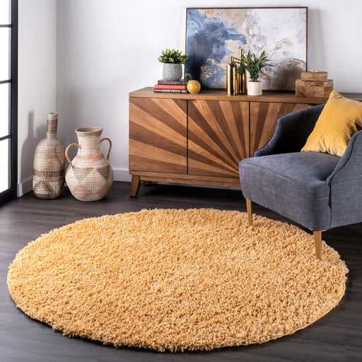 Yellow Shag Area Rug 120x180 cm Durable Soft Texture