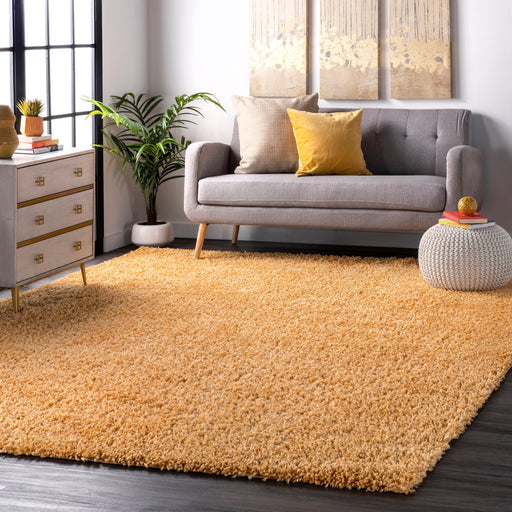 Yellow Shag Area Rug 120x180 cm Soft Durable Synthetic