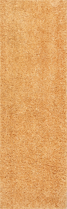 Yellow Shag Area Rug 5x7 Feet