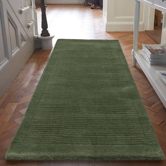 York Forest Green Runner Rug