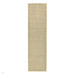 York Modern Plain Textured Subtle Ribbed Stripe Contrast Smooth Border Hand-Woven Wool Beige Rug