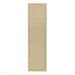 York Modern Plain Textured Subtle Ribbed Stripe Contrast Smooth Border Hand-Woven Wool Beige Rug