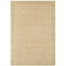 York Modern ensfarget teksturert subtile ribbet stripe Kontrast Glatt kant Håndvevd ull Beige Runner