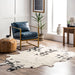 Zahara Black Cowhide Washable Rug 160x230 cm