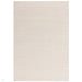 Zander Modern Plain Hand-Woven Heavy-Weight Chunky Textured Weave Space-Dyed Wool Mix Flatweave Ivory Rug