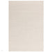 Zander Modern Plain Hand-Woven Heavy-Weight Chunky Textured Weave Space-Dyed Wool Mix Flatweave Ivory Rug