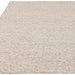 Zander Modern Plain Hand-Woven Heavy-Weight Chunky Textured Weave Space-Dyed Wool Mix Flatweave Oyster/Natural Rug