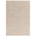 Zander Modern Plain Hand-Woven Heavy-Weight Chunky Textured Weave Space-Dyed Wool Mix Flatweave Oyster/Natural Rug