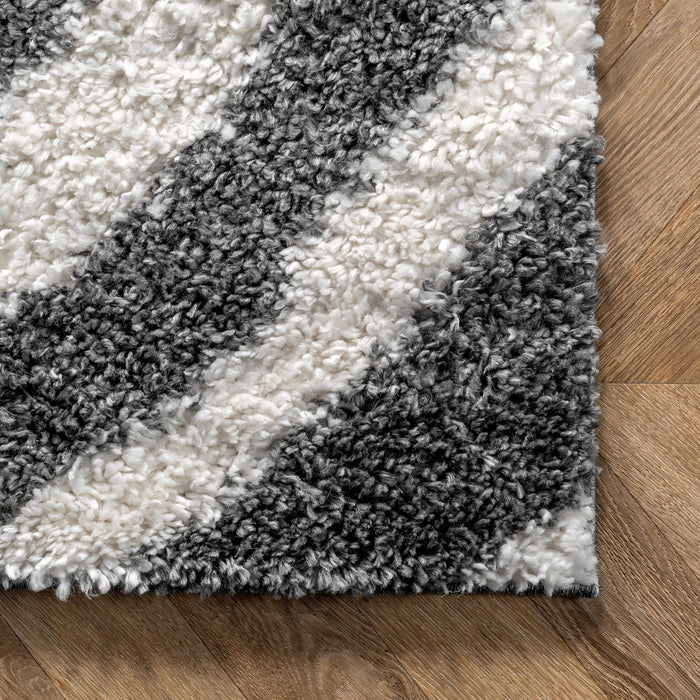 Zebra Print Area Rug 160x230 cm