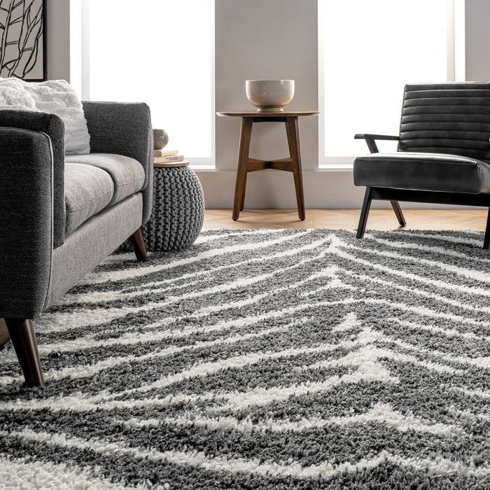 Zebra Print Area Rug 160x230 cm