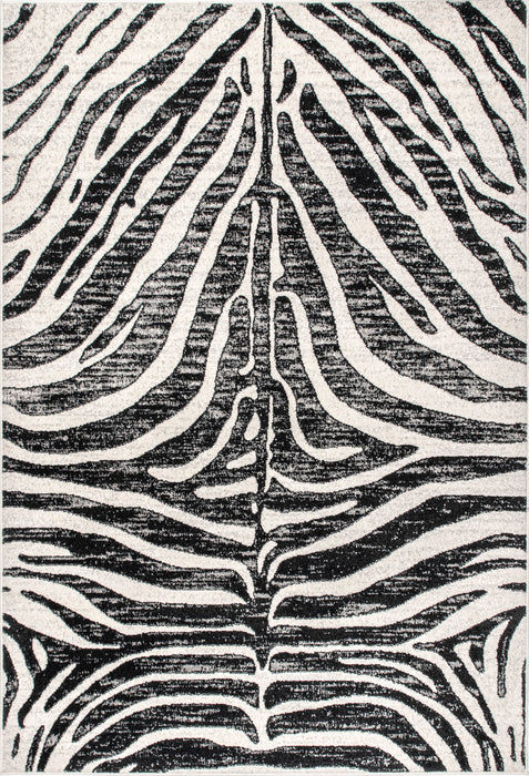 Zebra Print Area Rug 50x80 Centimeters