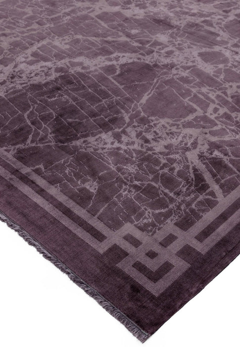 Zehraya ZE01 Purple Border Rug