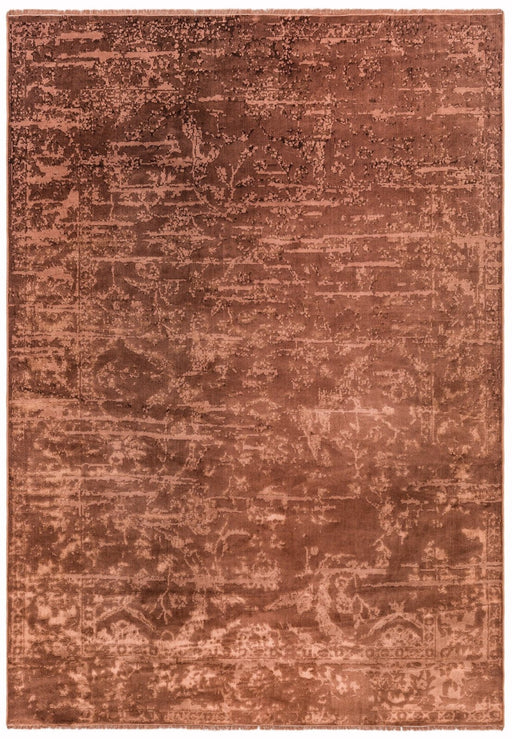 Zehraya ZE05 Rust Abstract Rug