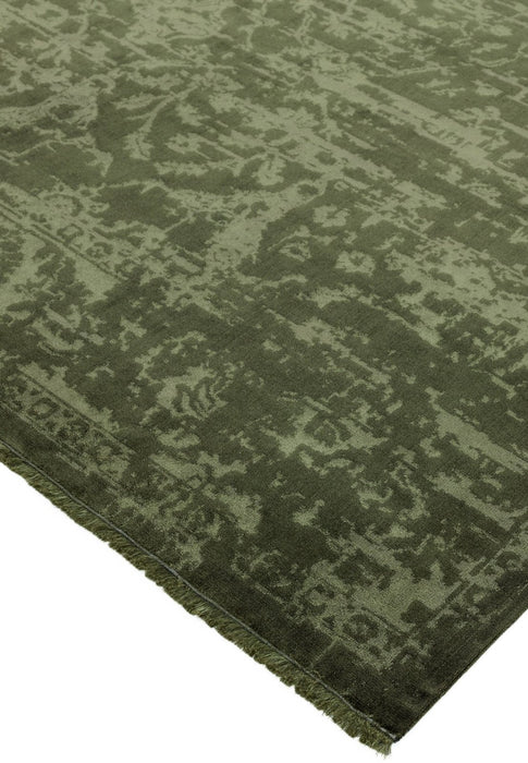 Zehraya ZE06 Green Abstract Rug