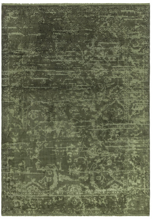 Zehraya ZE06 Green Abstract Rug