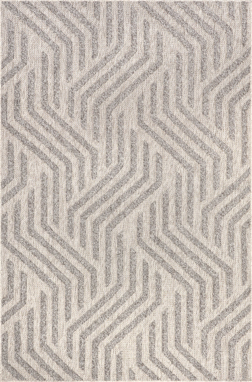 Zig Zag Indoor Outdoor Area Rug 150x240cm Beige